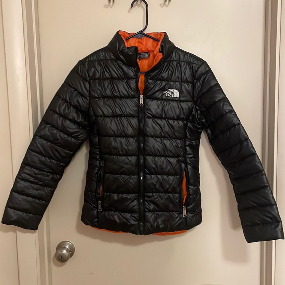 The North Face Kids girls Winter parka goose down black medium 8-10 years